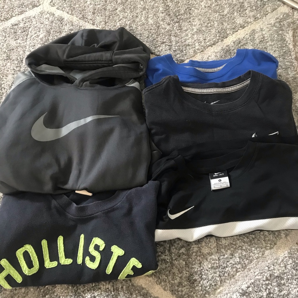 Nike and Hollister Size L and XL Bundle